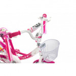 Detský bicykel 16" Rock Kids LILLY ružovo-biely  